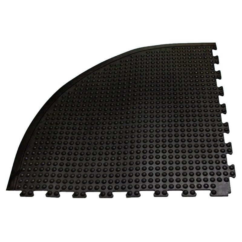 miltex embout Yoga Dome Basic, 100% caoutchouc naturel, noir/jaune, 900×1200 mm